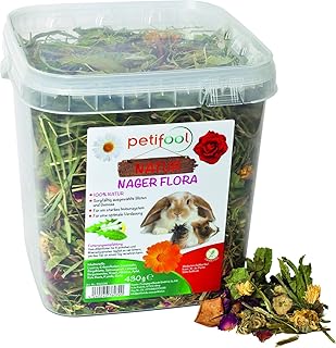 petifool Nager Flora 430g – Alleinfutter für Nager – natürliches Nagerfutter für Kaninchen und…