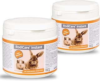 alfavet RodiCare instant, Doppelpack, Päppelfutter für geschwächte appetitlose Zwergkaninchen,…