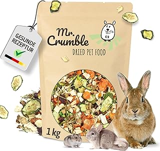 Mr. Crumble Gemüsegarten – Getrocknetes Gemüse mit Kräutern für Kaninchen, Meerschweinchen …