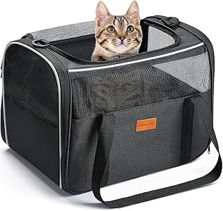 Morpilot Katzentransportbox für Katzen und Welpen bis 5kg, Katzenbox Hundetasche mit Sicherheit …