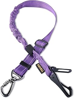 AUBELL Anschnallgurt Hund Auto,Einstellbar Haustier Auto sicherheitsgurt für Hunde, Bungee Hunde…