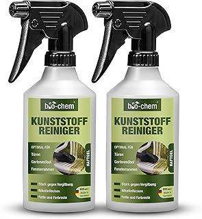 bio-chem Kunststoffreiniger 2x 500 ml | PVC-Reiniger gegen Nikotin & Rauchgeruch | Fensterrahmen-…