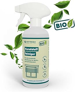 HOTREGA BIO Kunststoffreiniger 500 ml | Kunststoff Reiniger für Fensterrahmen, Gartenmöbel & Ro…