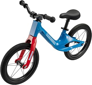 Generisch 14 Zoll Kinder Laufrad ohne Pedale für Jungen und Mädchen, Einteiliger, Leichter Rahm…