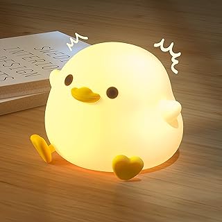 UNEEDE LED Nachtlicht Kinder,Nachtlicht süße Tiere, DoDo Duck Kawaii Silikon Stilllicht Kinder …