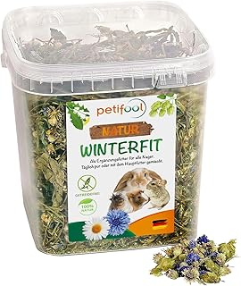 petifool Winterfit 430g – Ergänzungsfutter für Nager – natürliches Nagerfutter für Kaninchen,…