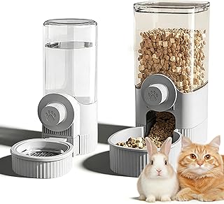 2 Stück Automatischer Wasserspender Kaninchen,Hasen Trinkflasche Kaninchentränke Nagertränke F…