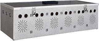 Breker Aluminium Transportbox für Kleintiere – 6 Abteile – Transportkorb mit Einzelverschlü…