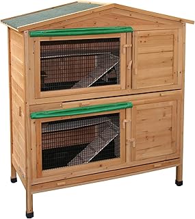 Kerbl Pet Nagerhaus Appartement, 118 x 61 x 130 cm, Stall, ausziehbare Wanne, wetterfestes Dach, …