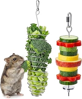 Ratten Zubehör, Hamster Tunnel, 2 Stück Nagetier Spielzeug, Mit Klettverschluss Und Spirale, Tr…