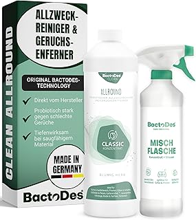 BactoDes – Clean Allround CLASSIC probiotischer Allzweckreiniger 1L Konzentrat mit Sprayflasche -…