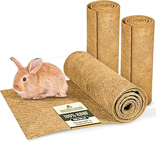 Natursache 40 Nagerteppich aus 100% Hanf, 100 x 50cm I saugstark & staubfrei I Hygienische Bodena…