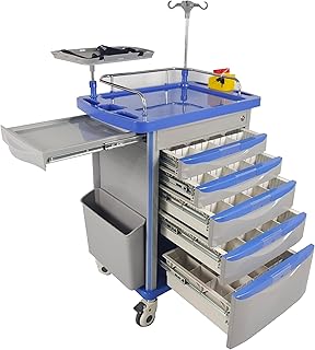 Notwagen mit 5 Schubladen Mobile Notfall Trolley Crash Car