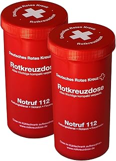 Generisch Rotkreuzdose für den Notfall – Set mit 2 Stück