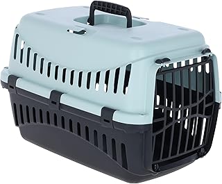 Kerbl Pet Transportbox Expedion, blau/schwarz, 45x30x30 cm, Hundebox, Katzenbox, Hundetransport, …