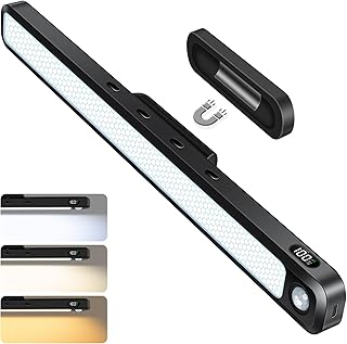 Ferswe 3W Schrankbeleuchtung LED Bewegungsmelder,Augenfreundlich Schminklicht,Verstellbar Untersc…