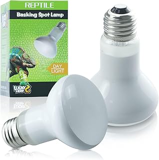 LUCKY HERP Reptilien Wärmelampe 50W-2er-Pack, Wärmelampe Terrarium Schildkröten Basking Spot, …