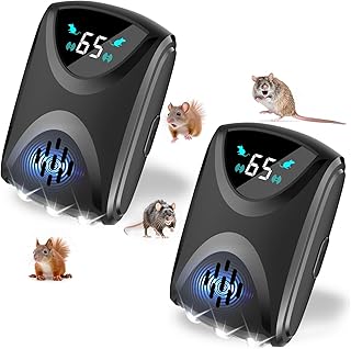 Mäuseabwehr, Ultraschall für Ratten, Ultraschall Maus mit LED-Licht, Abwehrmittel für Mäuse, …