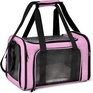 Transporttasche für Katze Hund, Hundetransportbox, Faltbare Katzentransportbox, tragbar, 5kg Kat…