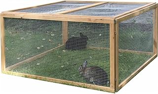 Kerbl Pet Freigehege Vario, 120 x 120 x 59 cm, 6 Elemente, flexibel aufbaubar, einfache Montage, …
