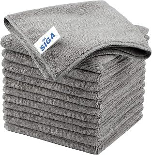 MR.SIGA Mikrofasertücher, streifenfreie Reinigungstücher, 12er Pack | Allzweck-Mikrofasertüche…