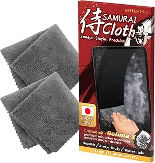 BELLEMOND「Samurai Cloth」Japanisches Mikrofaser Reinigungstuch | Waschbar, Wiederverwendbar, F…
