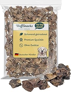 Rinderlungenwürfel für Hunde I 1kg I Rinderlunge getrocknet würfel klein I Trainingsleckerli H…