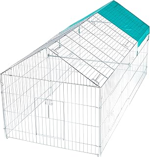 Kerbl Pet erweiterbares Freilaufgehege | 220 × 103 × 103 cm, verzinktes Metall, drei Türen und…