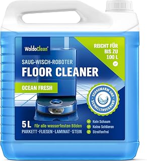 WoldoClean Wischroboter Reinigungsmittel Konzentrat – 5L Floor Cleaner | Kompatibel mit Roborock,…