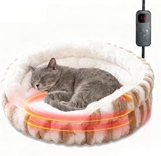 Beheiztes Katzenbett, Elektrisches Waschbares Haustierbett Für Katzen & Kleine Hunde, Bissfest, …