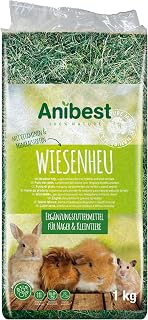 Anibest Wiesenheu, 100 % natürliches Futter für Kaninchen, Hamster, Meerschweinchen sowie ander…