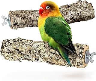 2 Vogel-Sitzstangen aus Naturkorkrinde, gereinigt