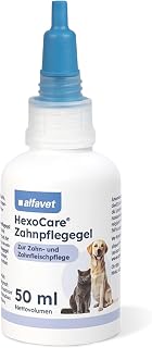 Alfavet HexoCare Zahnpflegegel 50 ml, für Hund, Katze und Nager