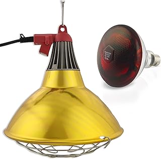 XXL Wärmestrahler 30 ⌀ Durchmesser mit Dimmer | 5 meter Kabel mit Infrarotlampe | Set 150 W Ro…