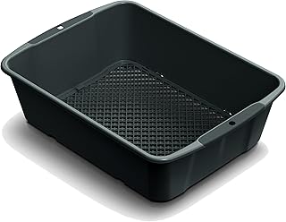 botle Gartensieb Sieb aus Kunststoff Sieblochgröße 4-10 mm (BxH) 29,4cmx10,8cm Anthrazit rechte…