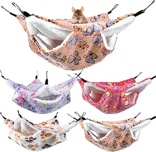 Namalu 4 Stück Meerschweinchen Hängematten für Ratten Frettchen Hängematte für Kleintier Wei…